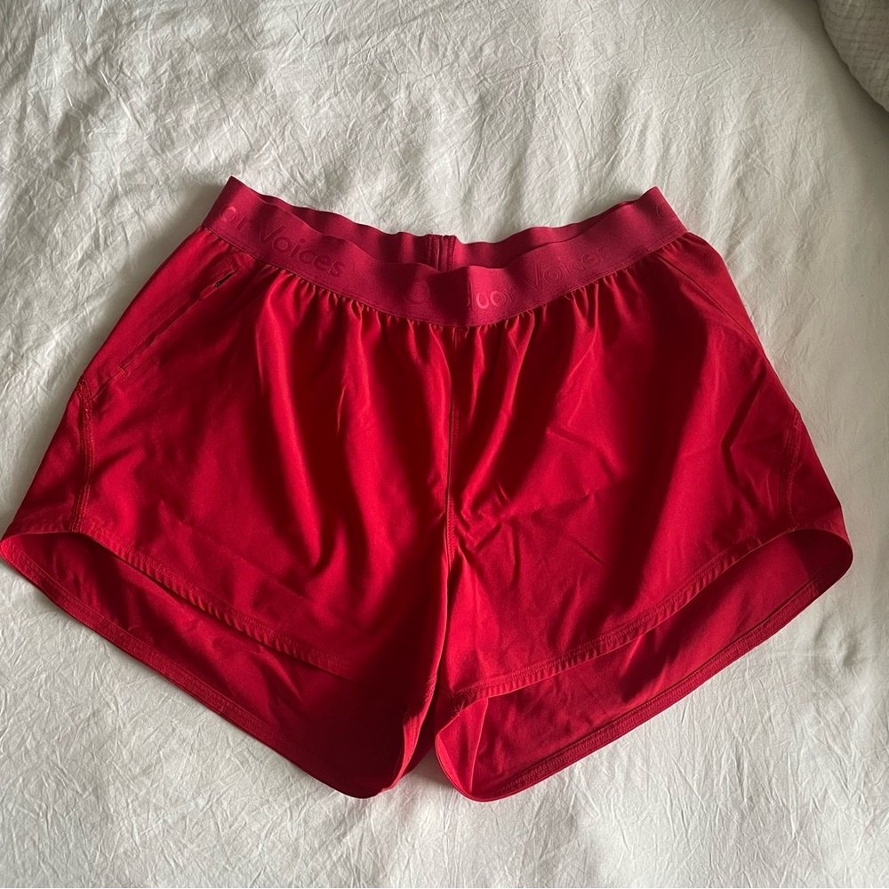 Red Outdoor Voices Relay Shorts